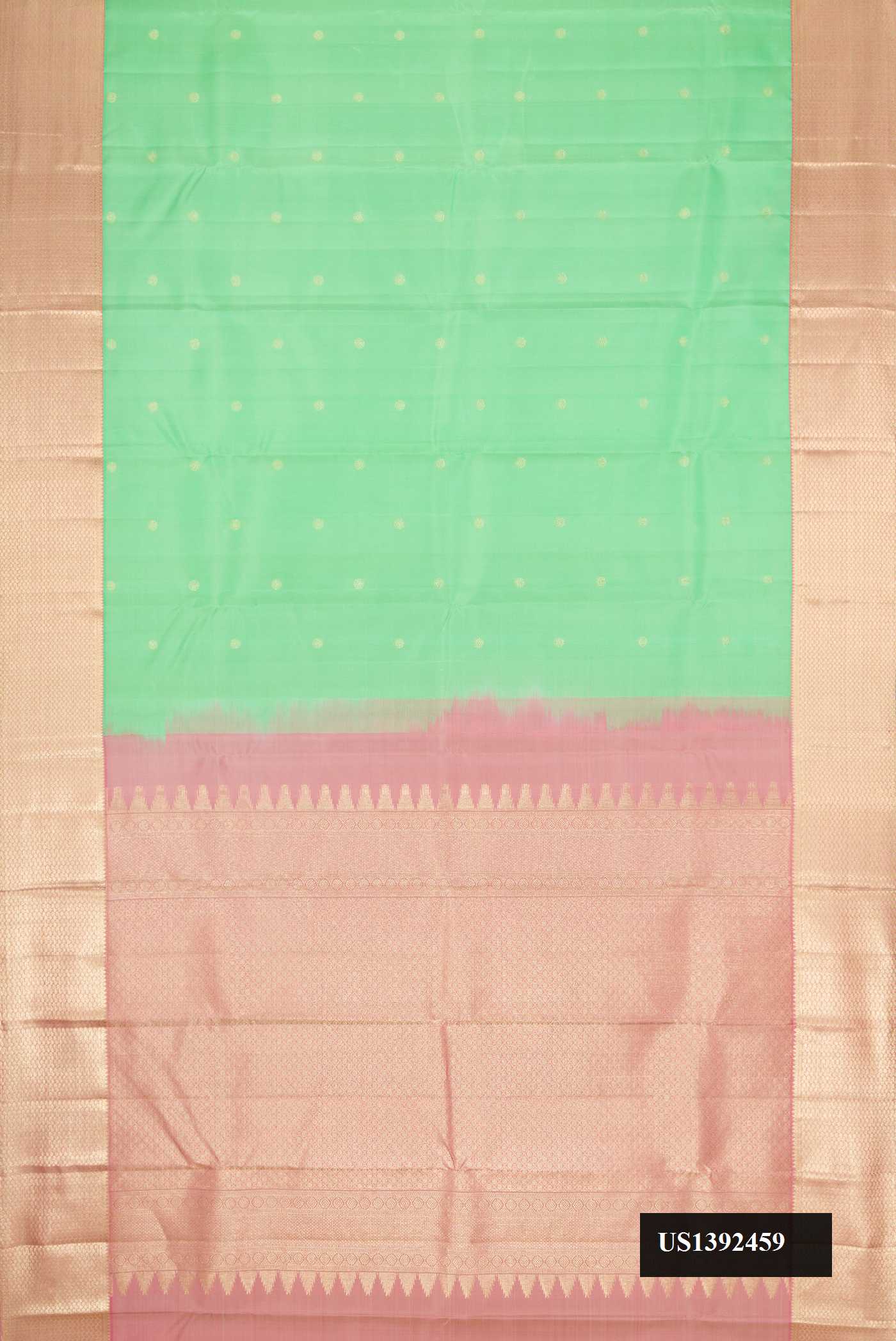 Light Green Dual Tone Kanchipuram Silk Saree