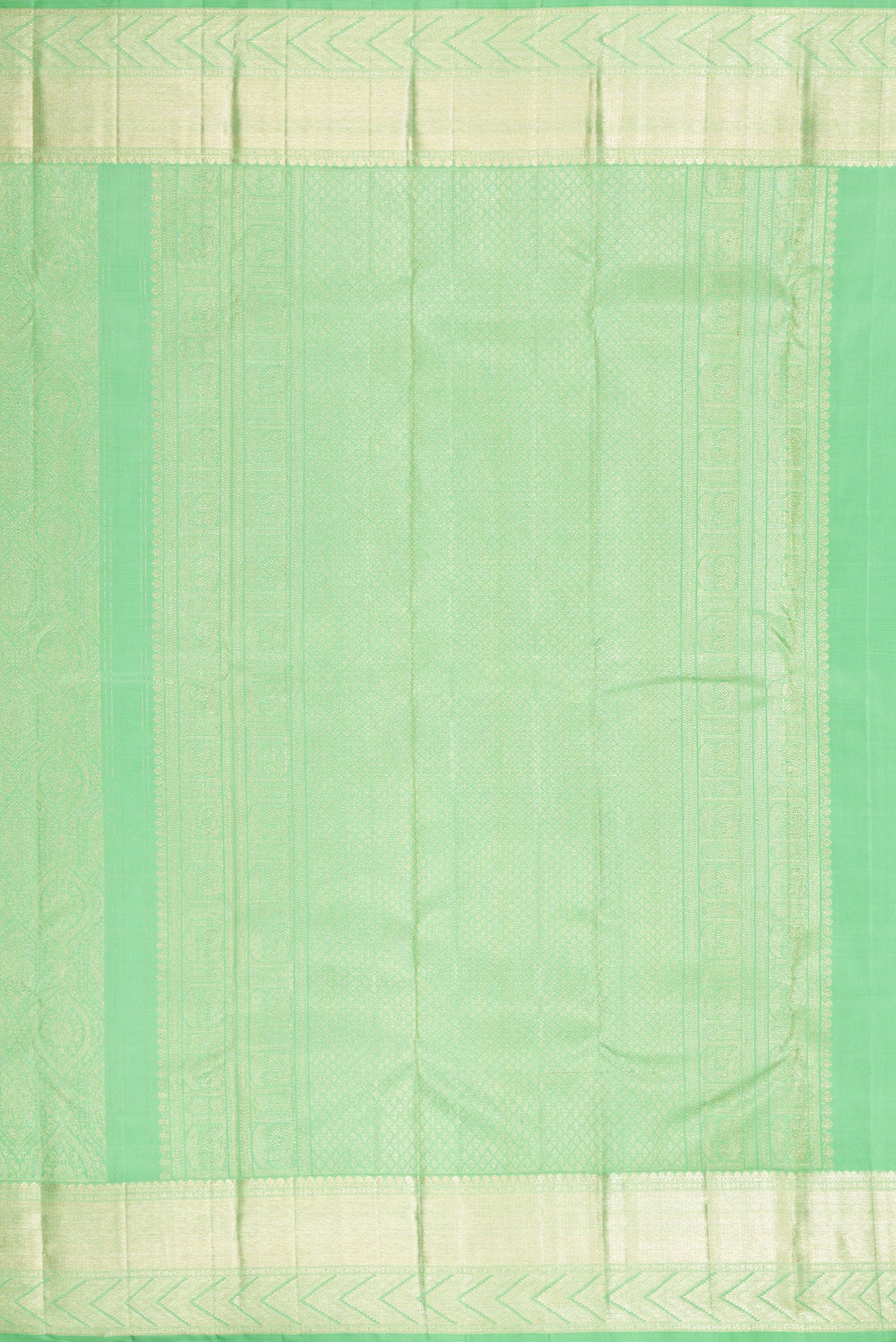Mint Green Kanchipuram Silk Saree - Image 7