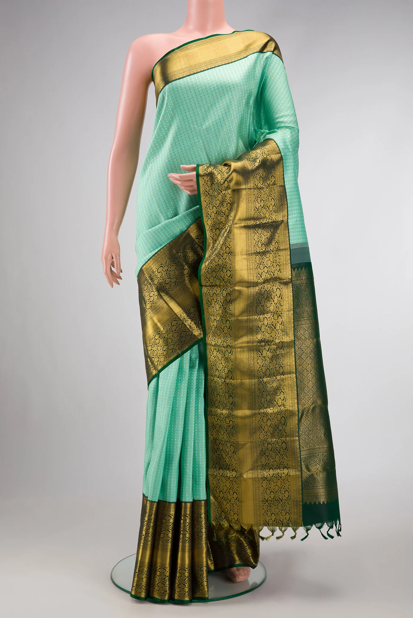 Light Blue Kanjivaram Silk Saree