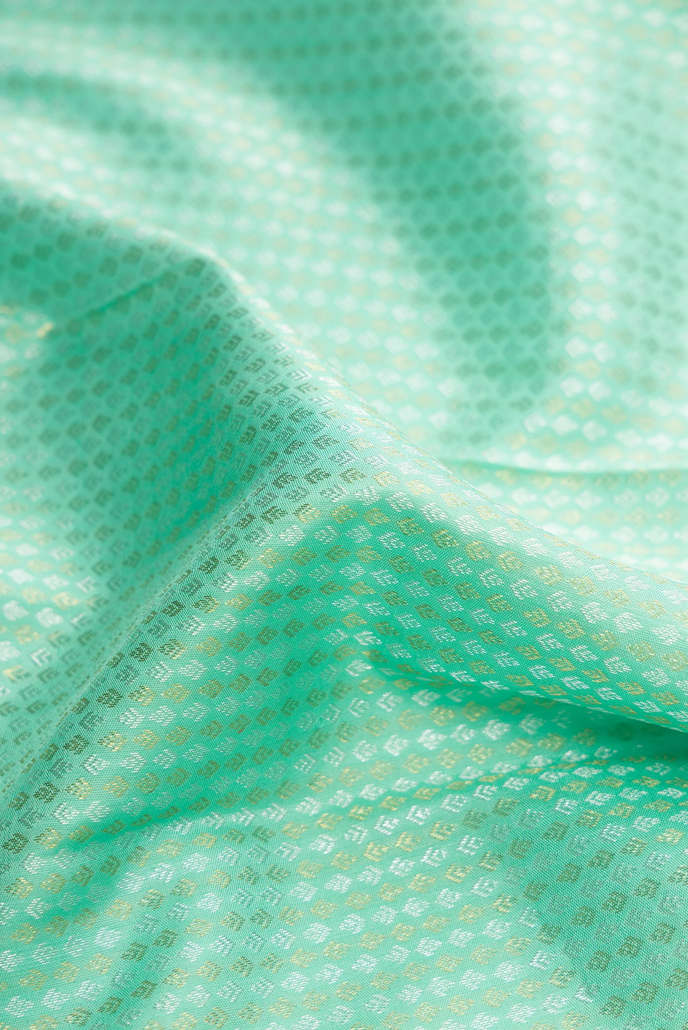 Light Blue Kanjivaram Silk Saree - Image 2