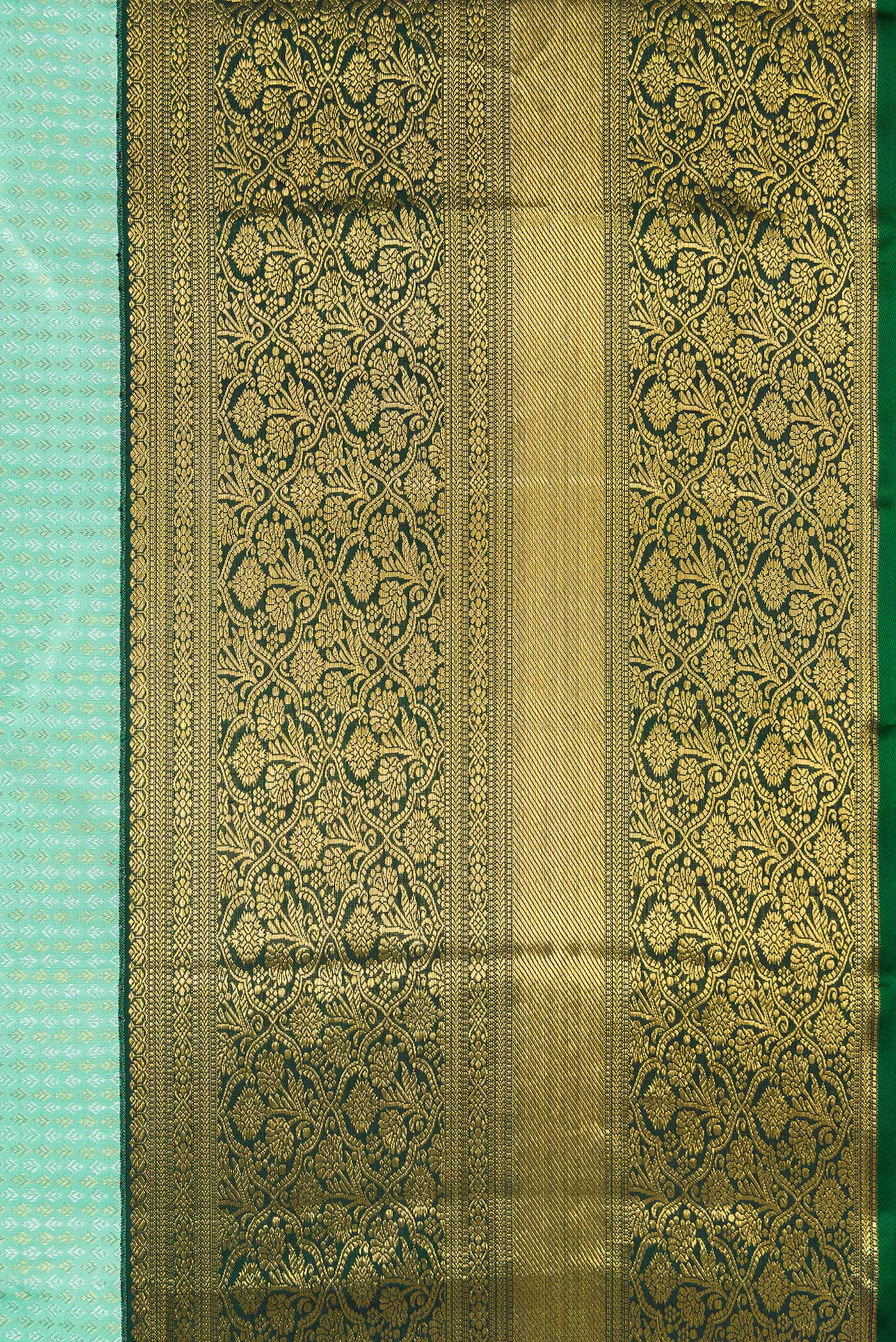 Light Blue Kanjivaram Silk Saree - Image 3