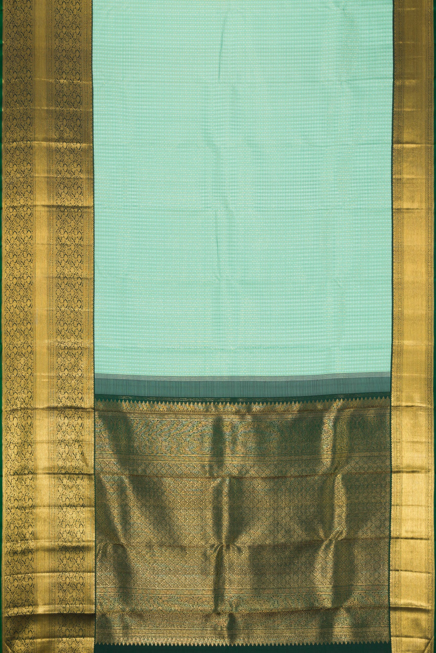 Light Blue Kanjivaram Silk Saree - Image 6