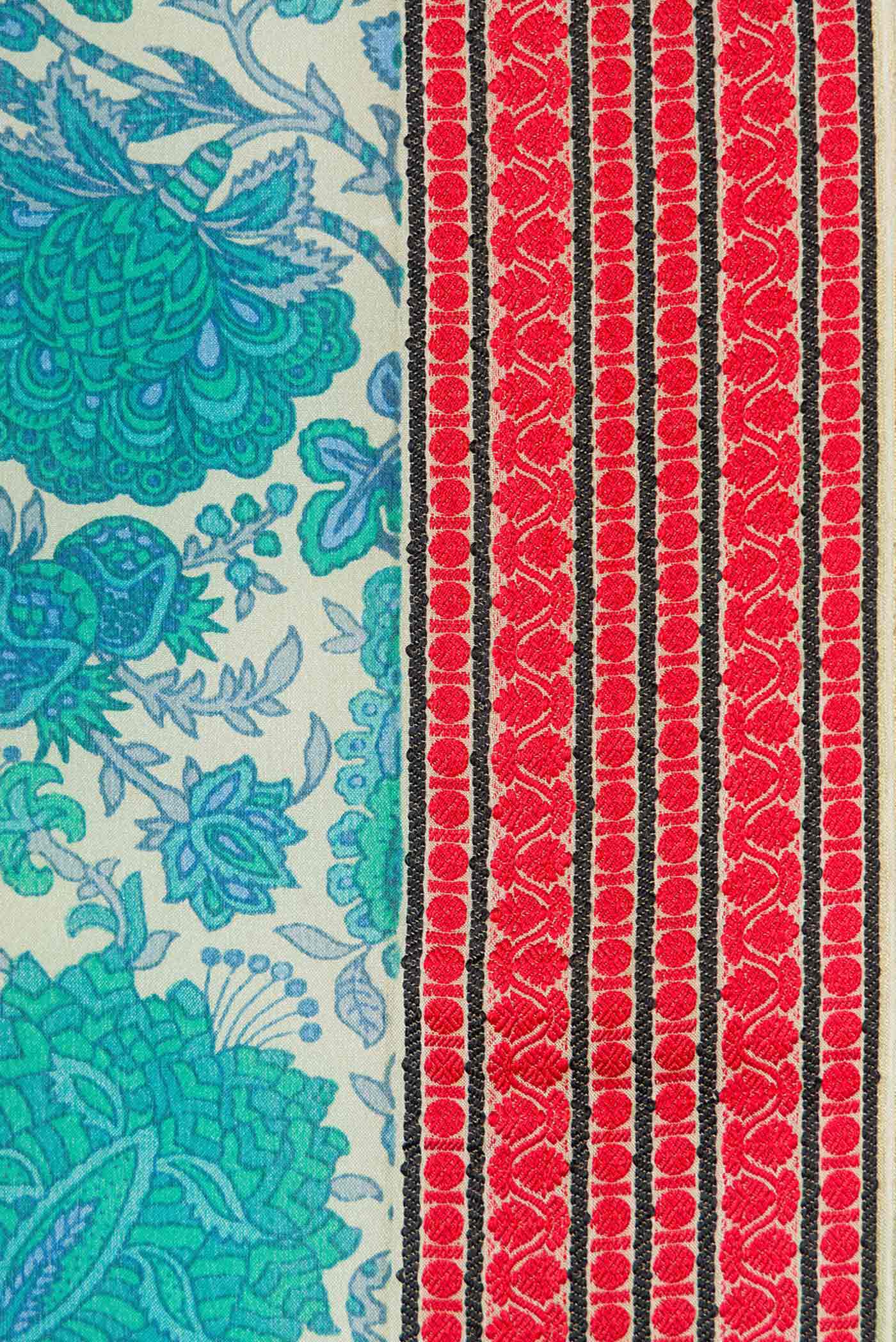Blue Mysore Crepe Saree - Image 3