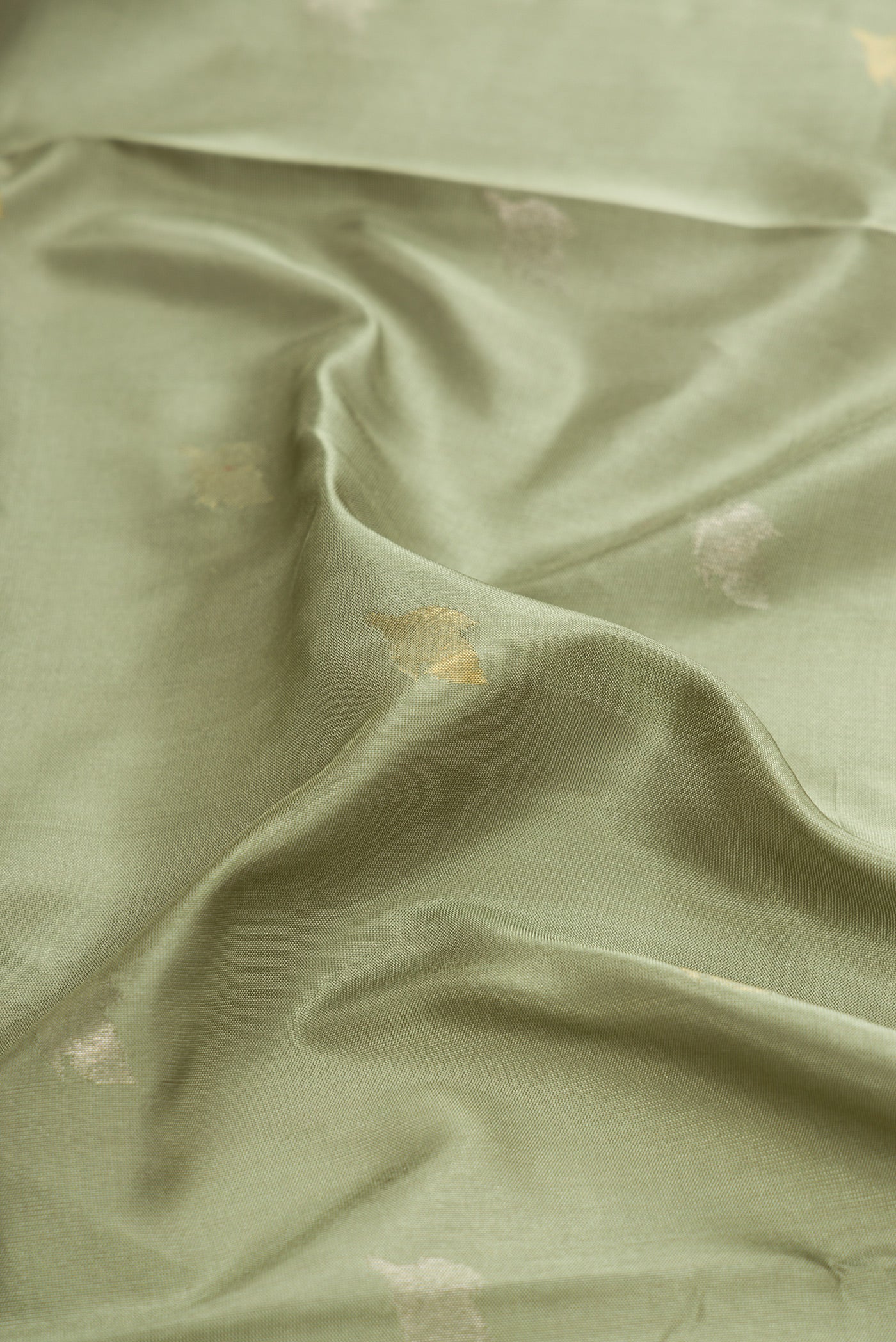 Sage Green Uppada Silk Saree - Image 2