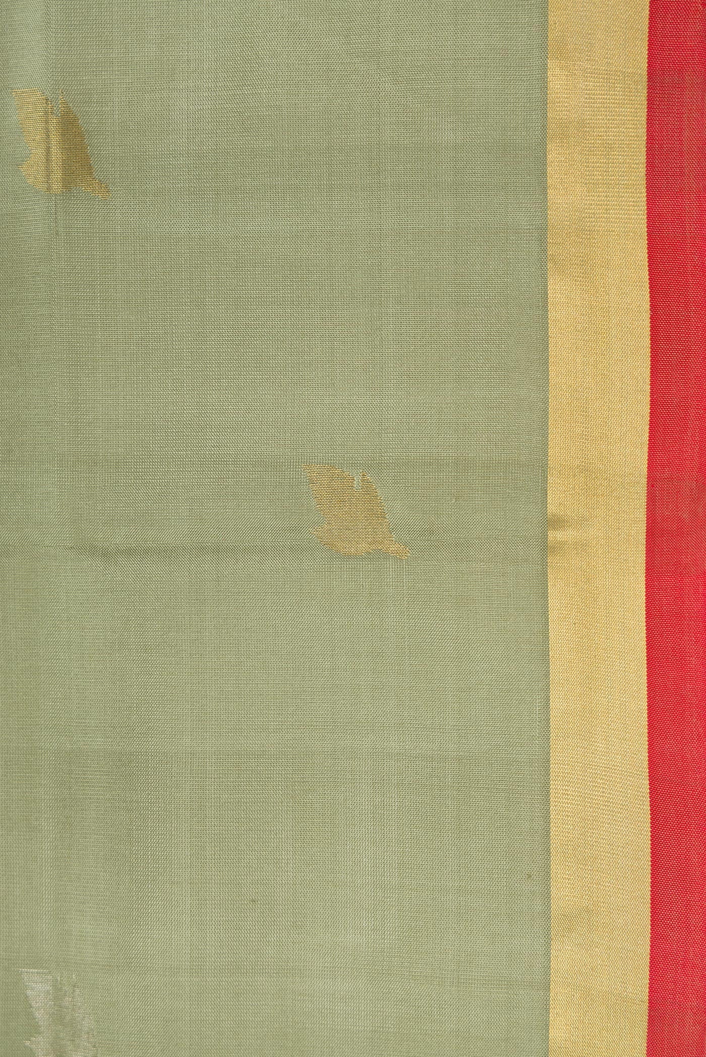 Sage Green Uppada Silk Saree - Image 3