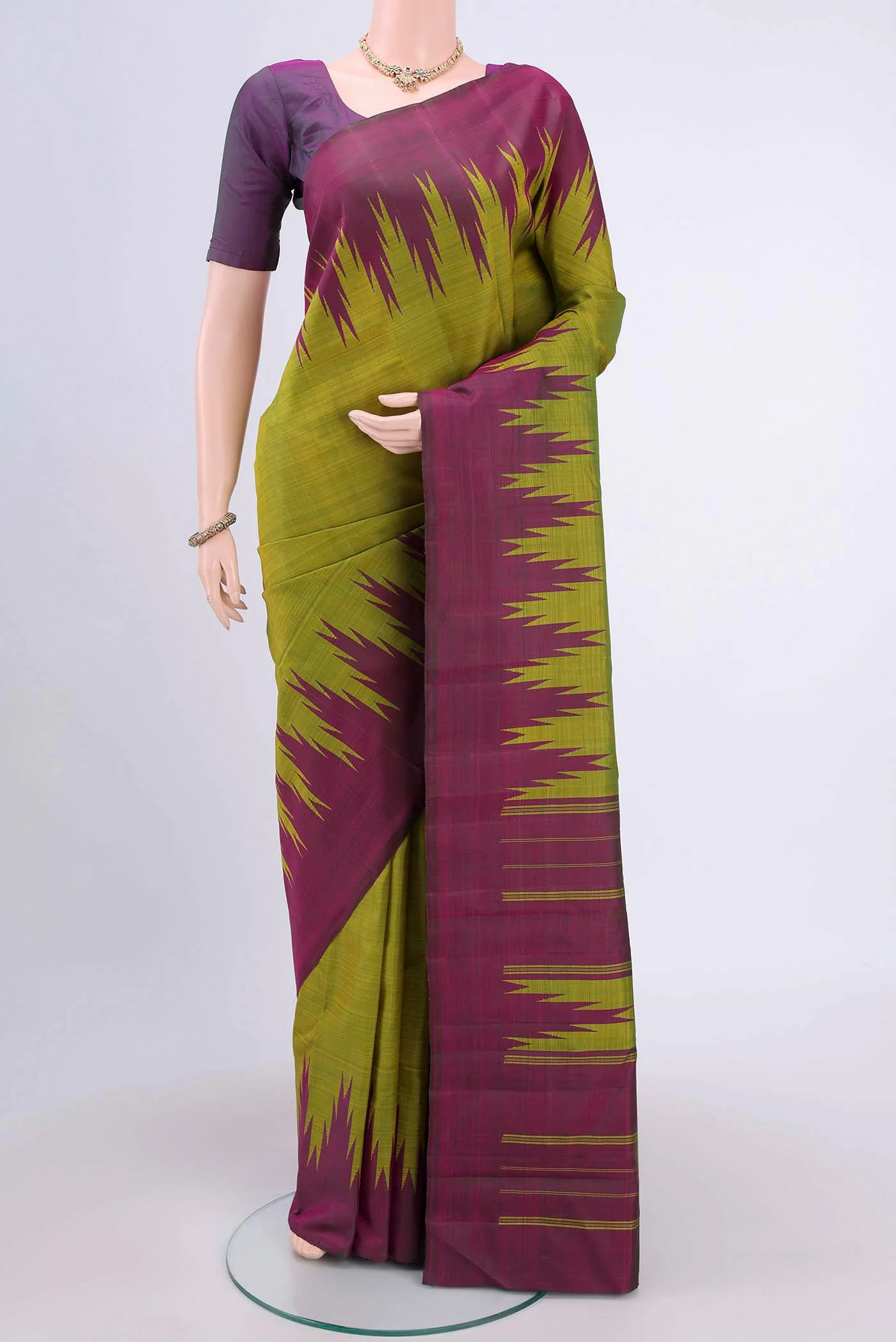 Light Green Kanchipuram Saree
