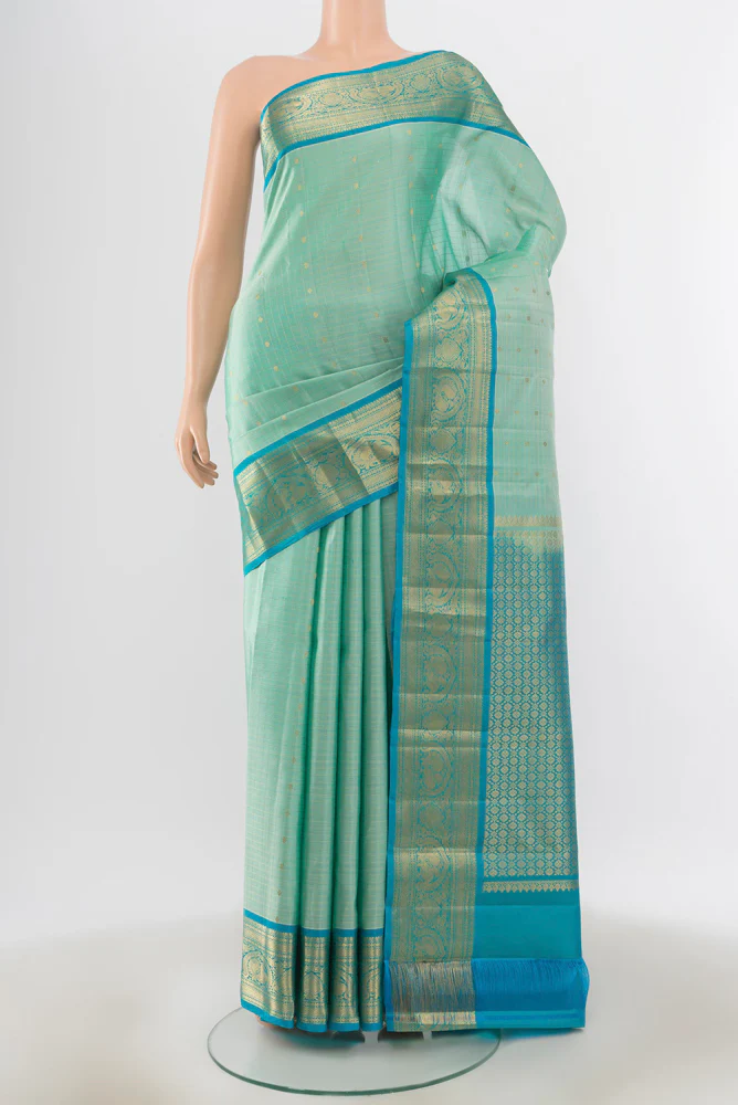 Light Blue Kanchipuram Silk Saree