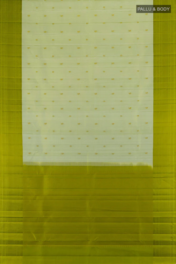 Light Green Kanchipuram Silk Saree - Image 5