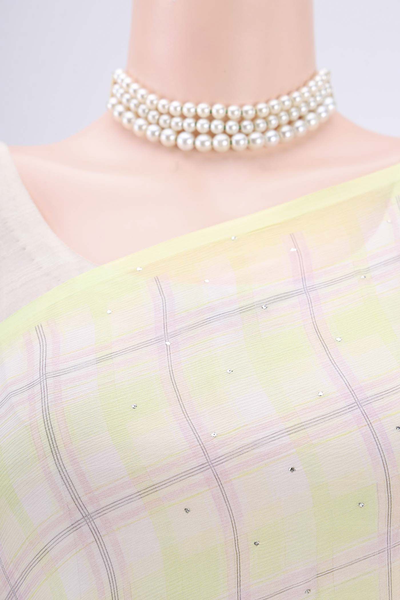 Multi Color Mysore Chiffon Saree - Image 2