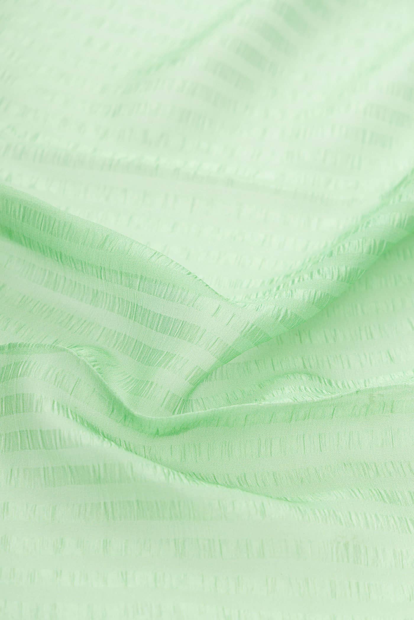 Light Green Mysore Chiffon Saree - Image 2