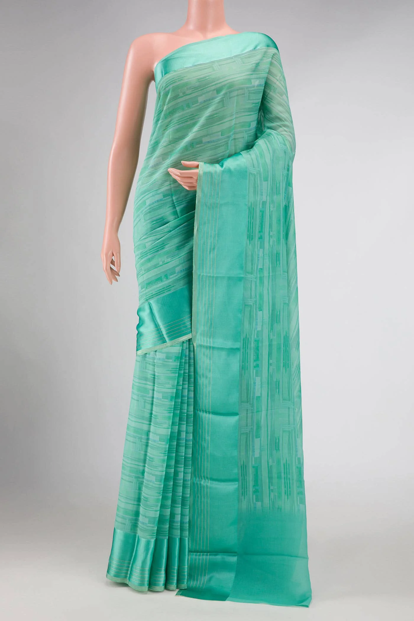 Light Green Mysore Georgette Saree