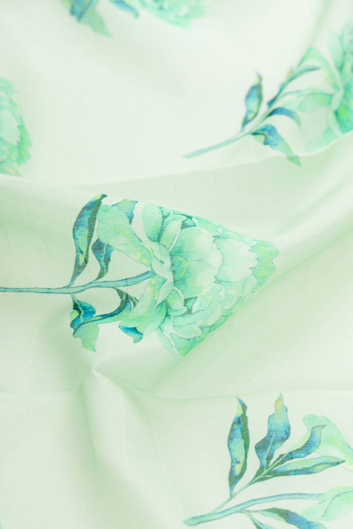 Light Green Tussar Silk Saree - Image 2