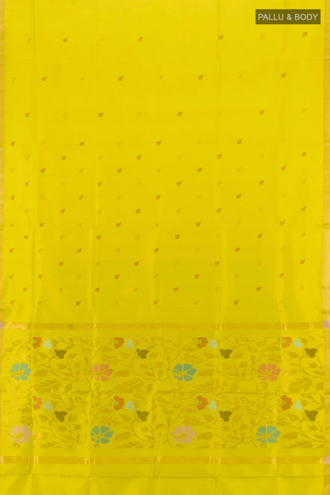 Green Uppada Silk Saree - Image 5