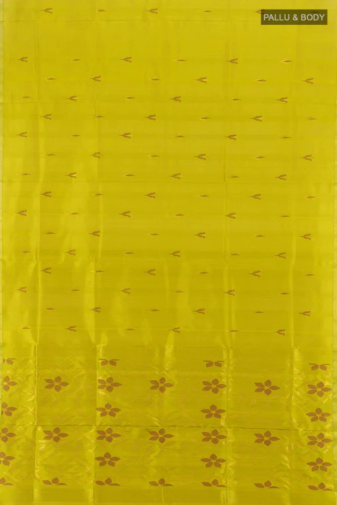 Green Uppada Silk Saree - Image 5