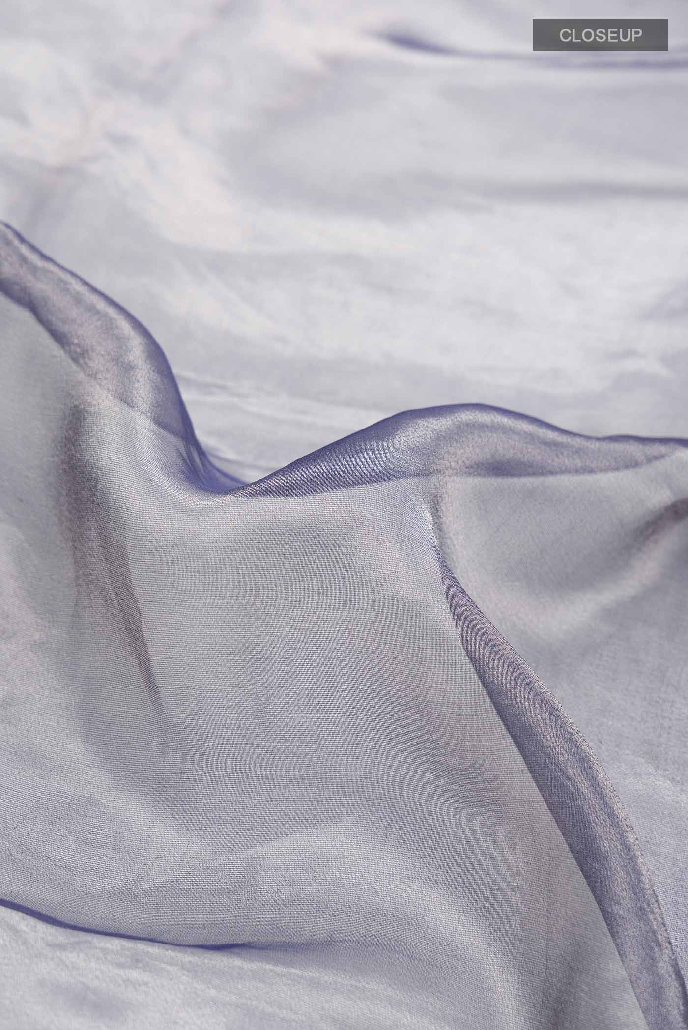 Lilac Tissue Silk Saree - Image 2