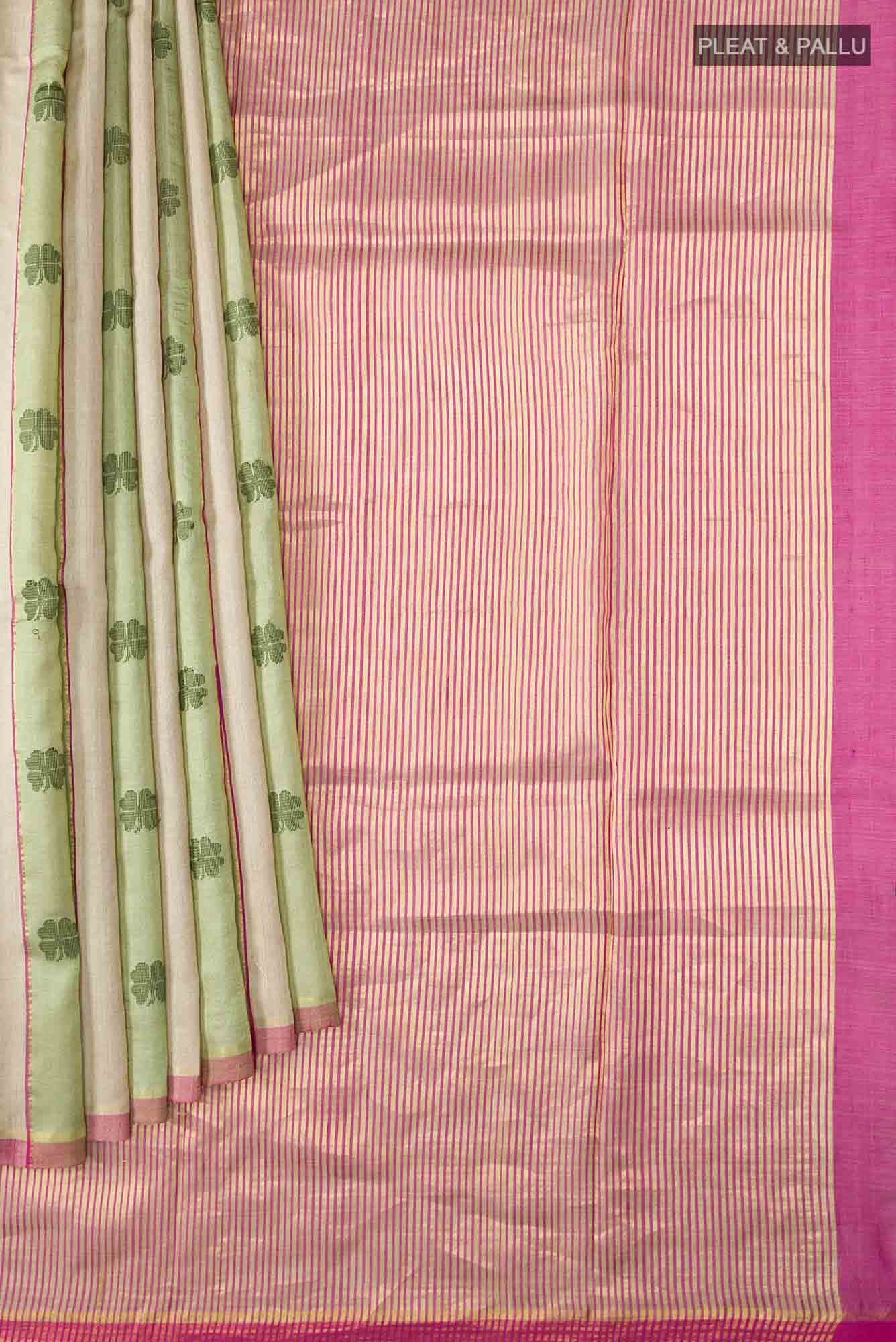 Luck 'n Love-Multi Bhagalpuri Tussar Silk Saree - Image 6