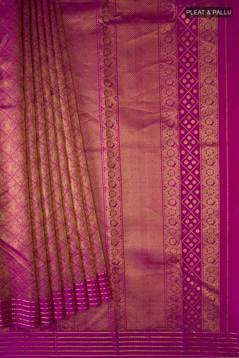 Maangai-Rani Pink Kanchipuram Silk Saree - Image 5
