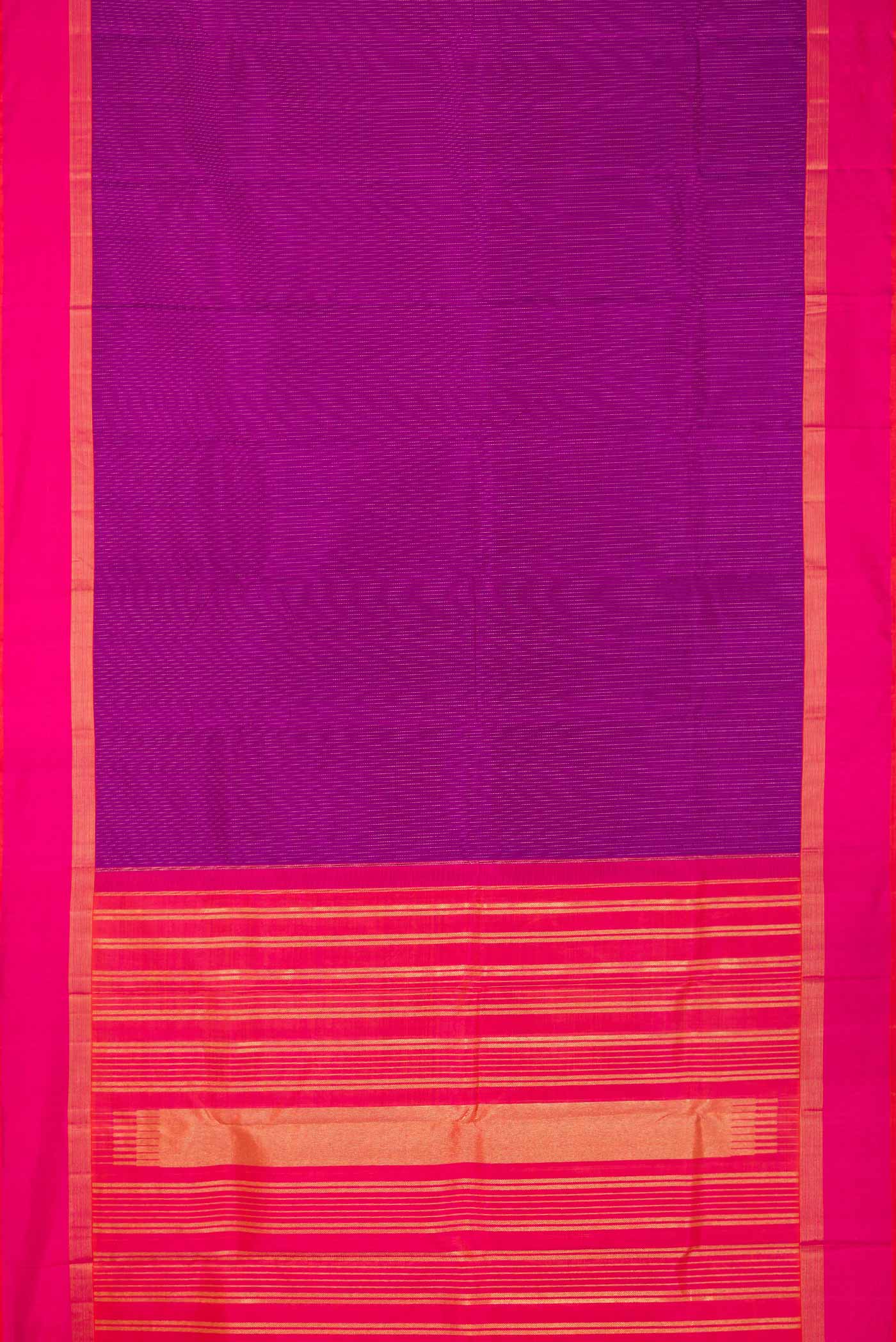Magenta Dual Tone Kanjivaram Saree - Image 6