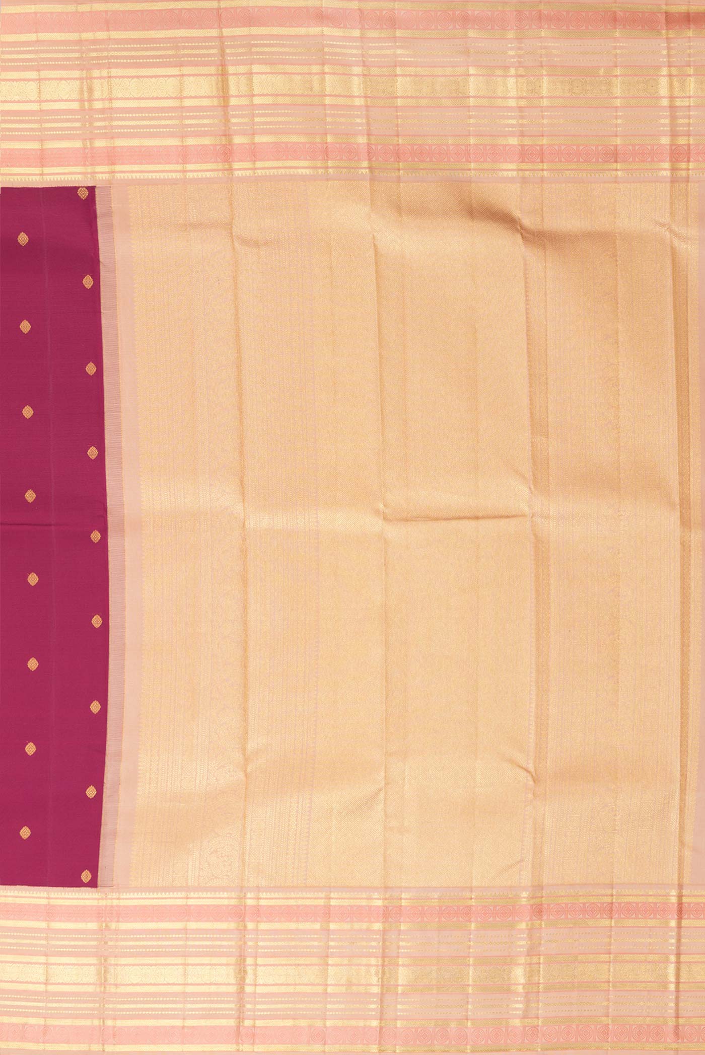 Magenta Dual Tone Kanjivaram Saree - Image 7