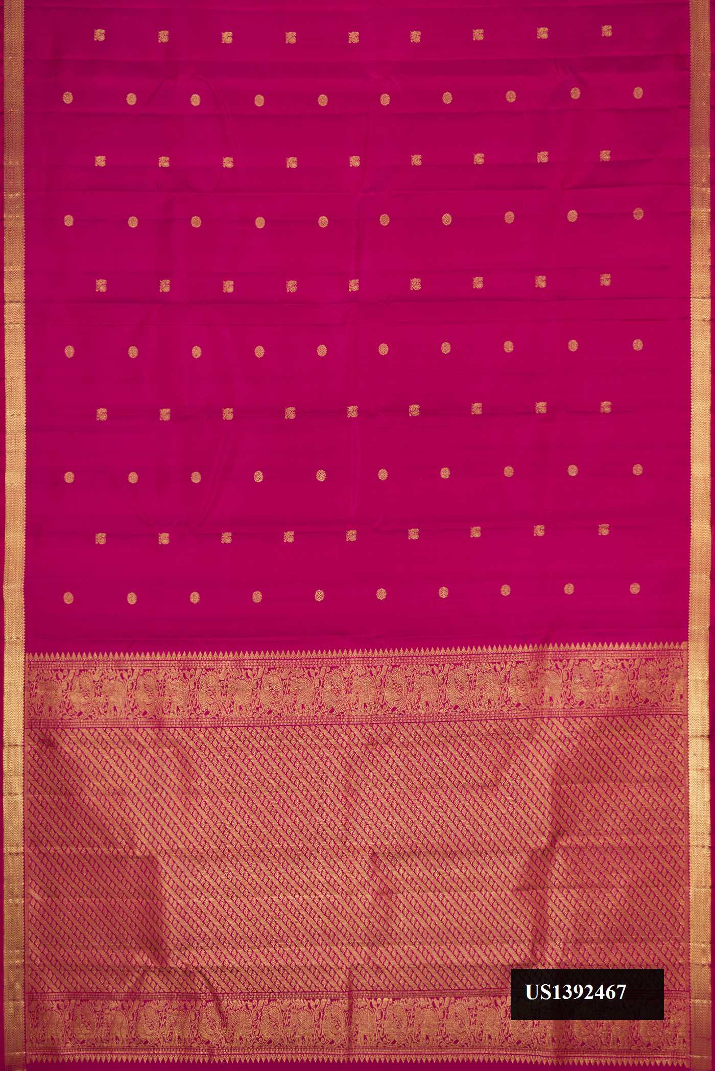 Magenta Dual Tone Kanchipuram Silk Saree