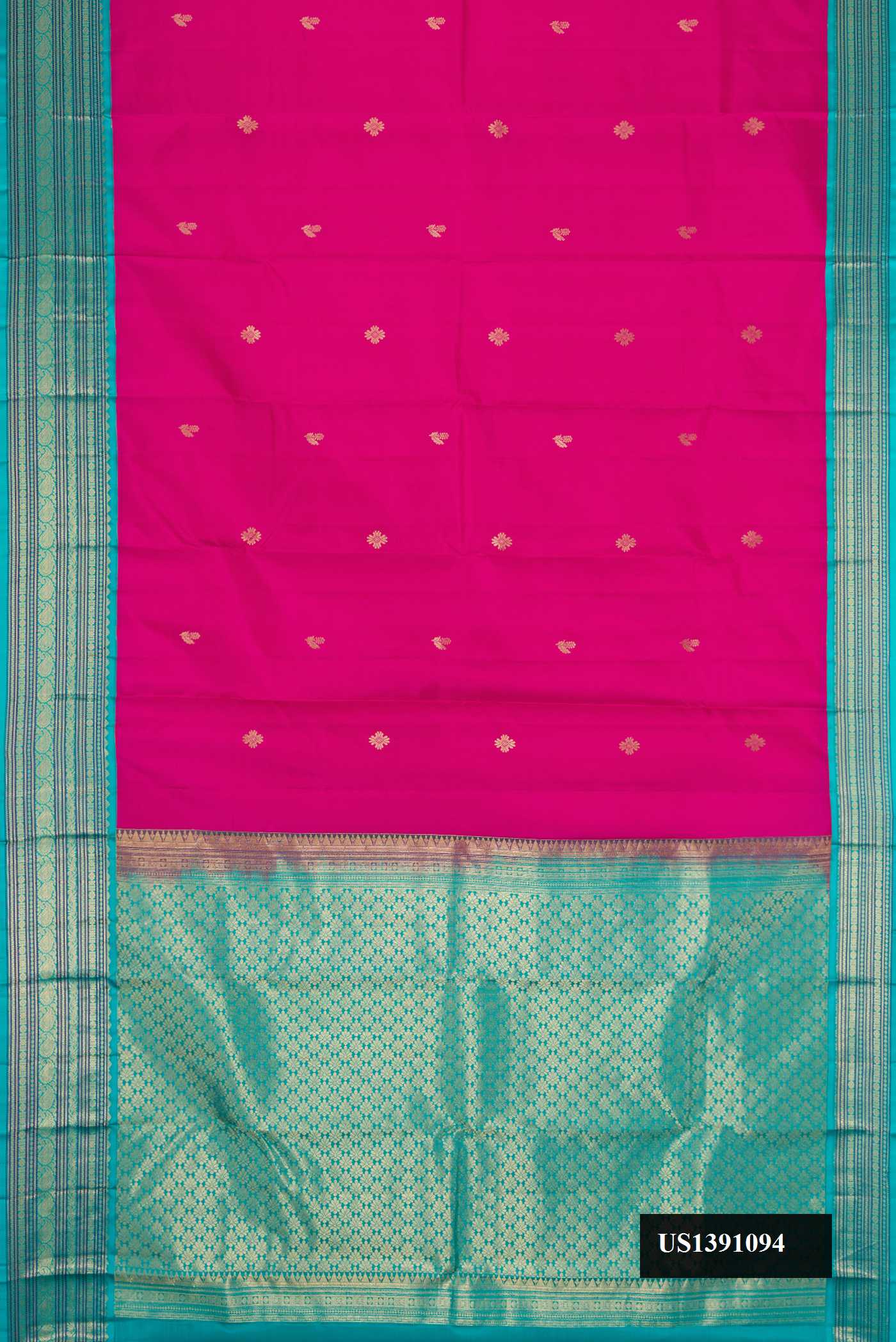 Magenta Dual Tone Kanchipuram Silk Saree