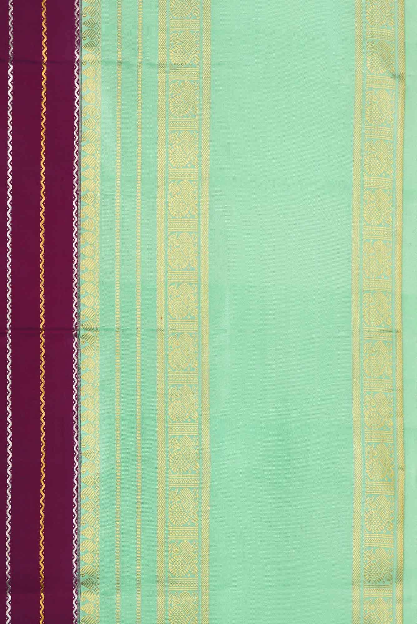 Purple Kanchipuram Silk Saree - Image 5