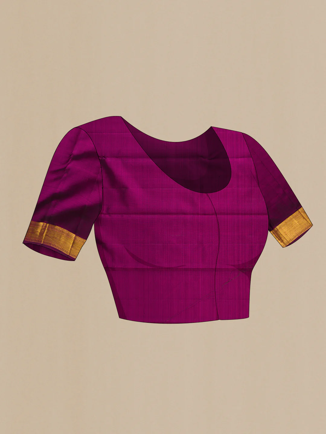 Purple Kanjivaram Silk Saree - Image 5