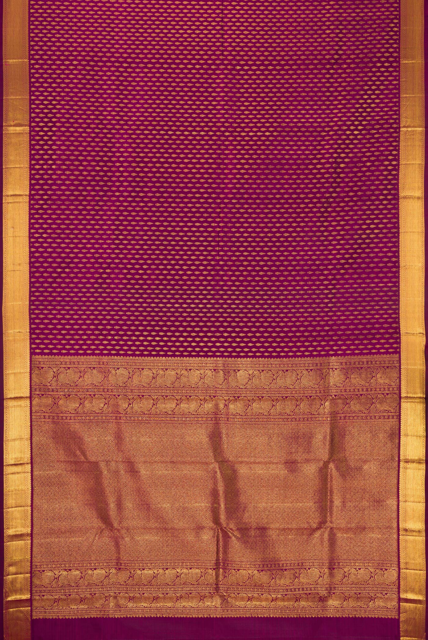 Purple Kanjivaram Silk Saree - Image 6