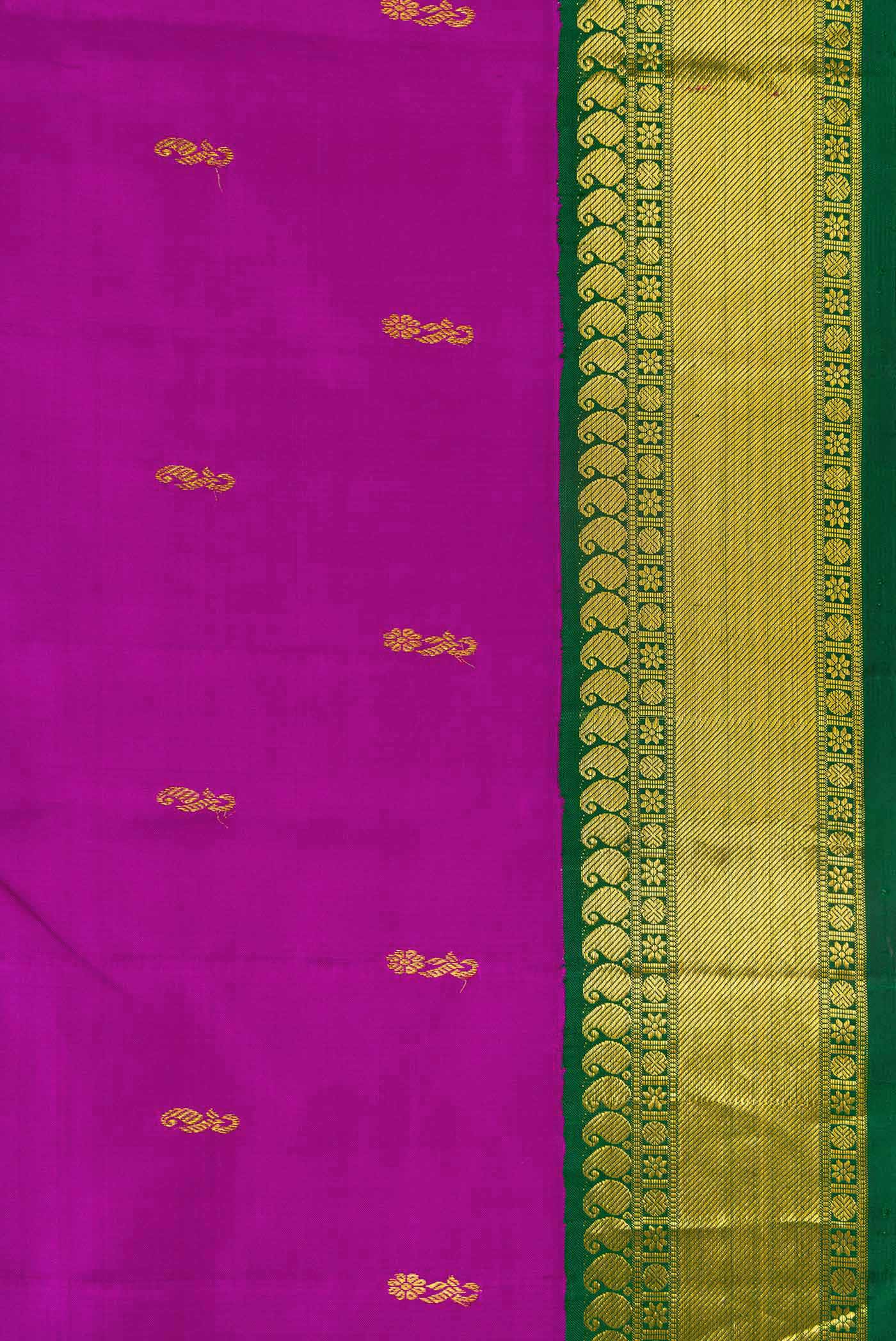 Purple Kanjivaram Silk Saree - Image 3