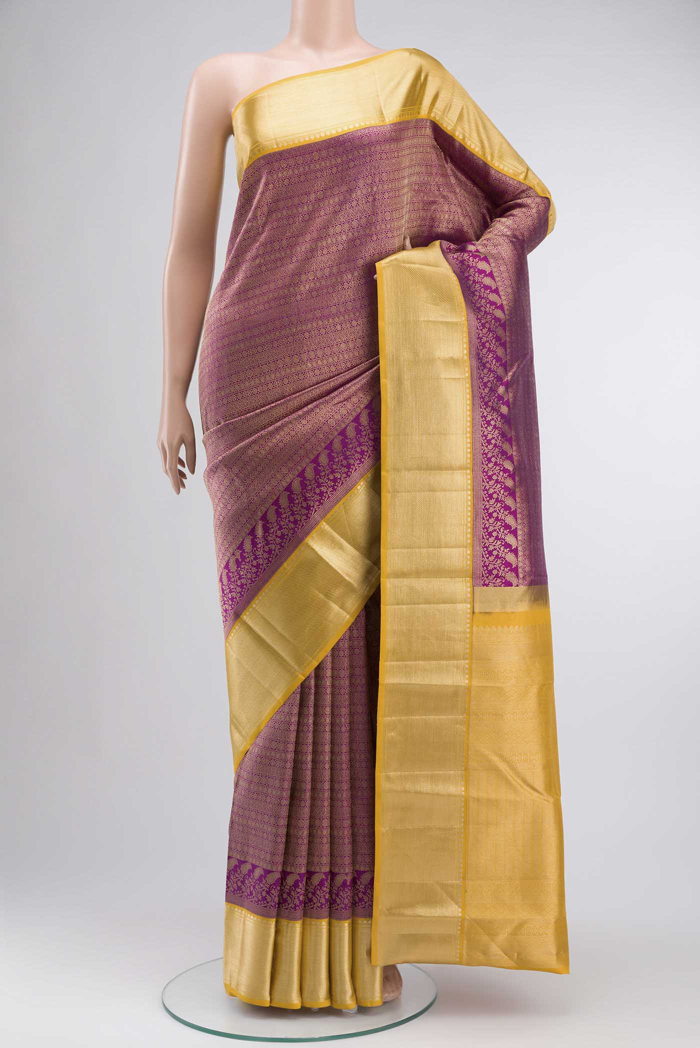 Magenta Kanjivaram Silk Saree