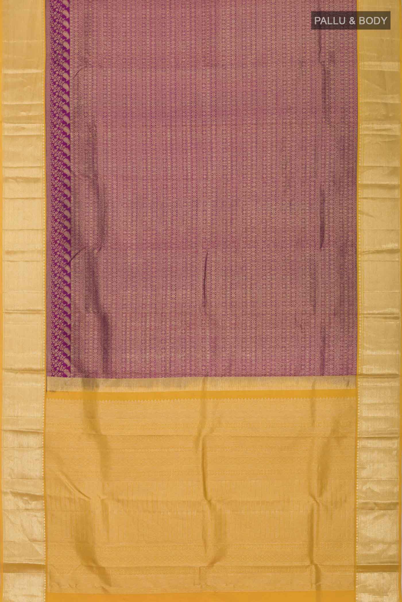 Magenta Kanjivaram Silk Saree - Image 6