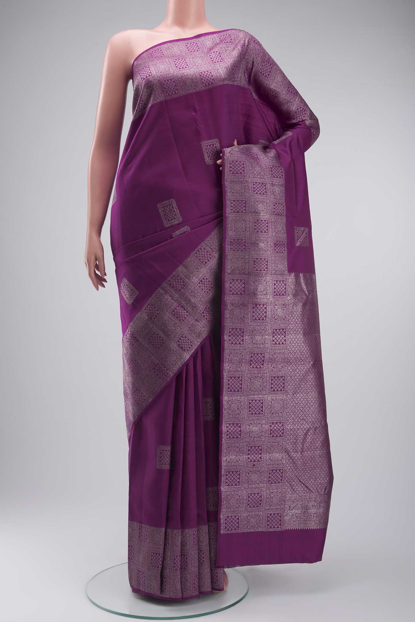 Magenta Kanjivaram Silk Saree