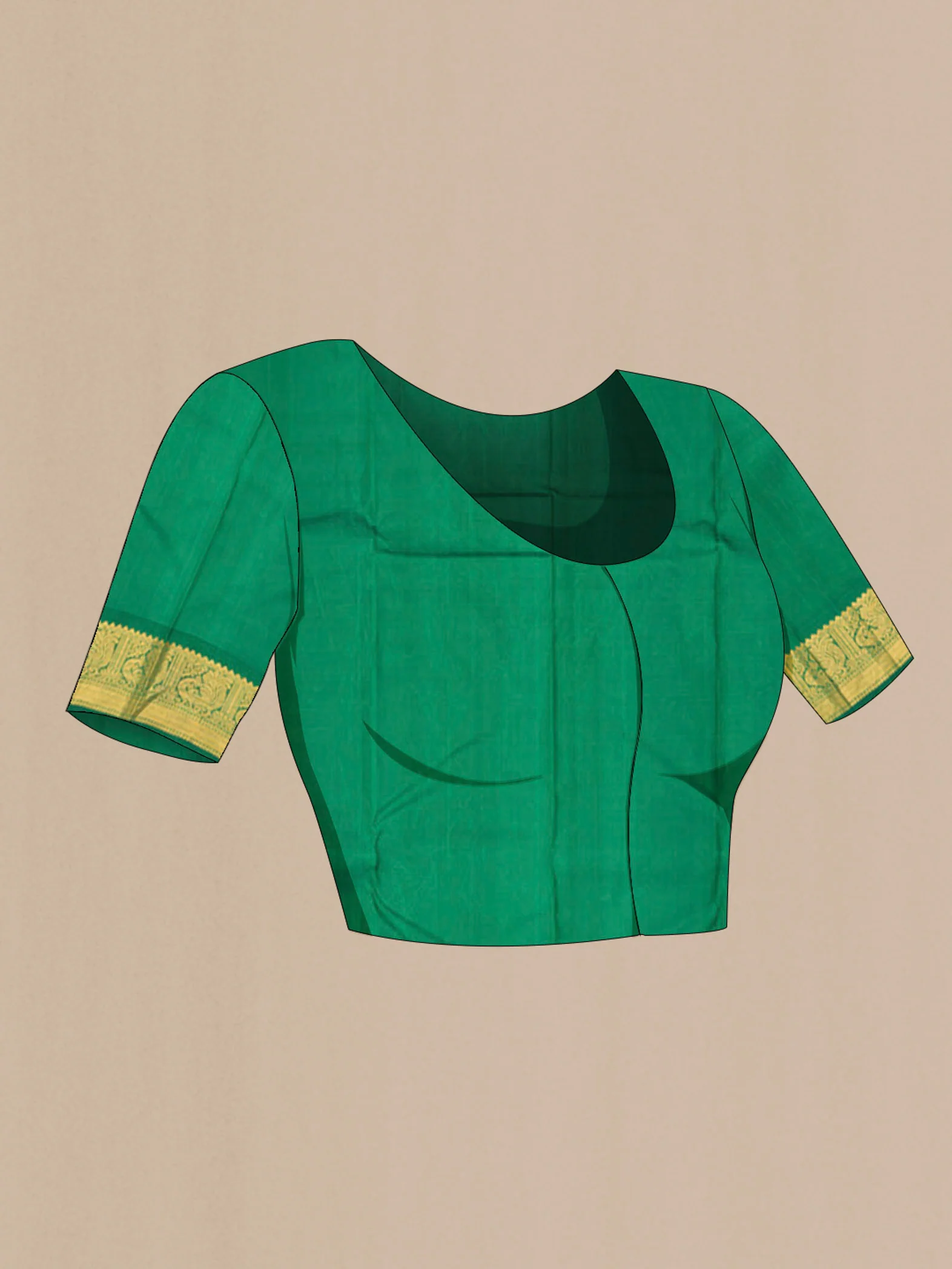 Magenta Kanjivaram Silk Saree - Image 5
