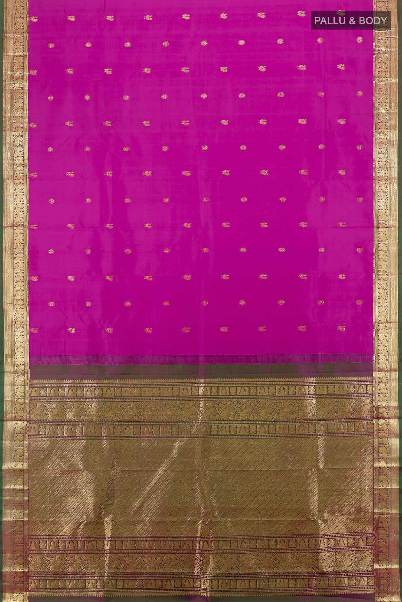 Pink Kanchipuram Silk Saree - Image 5