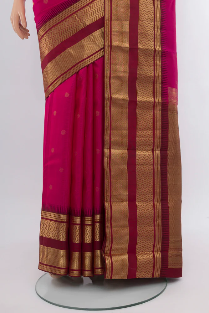 Pink Kanjivaram Silk Saree - Image 3