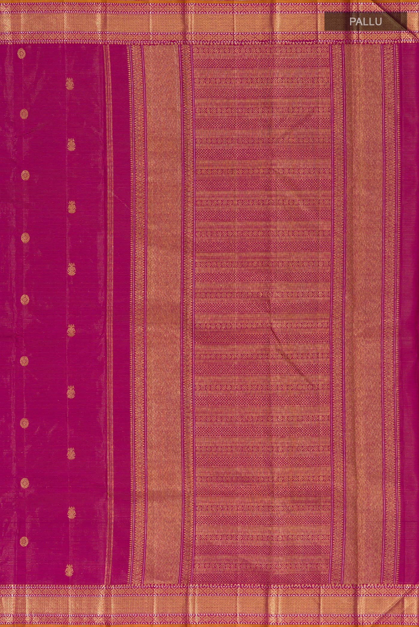 Magenta Kanjivaram Silk Saree - Image 6