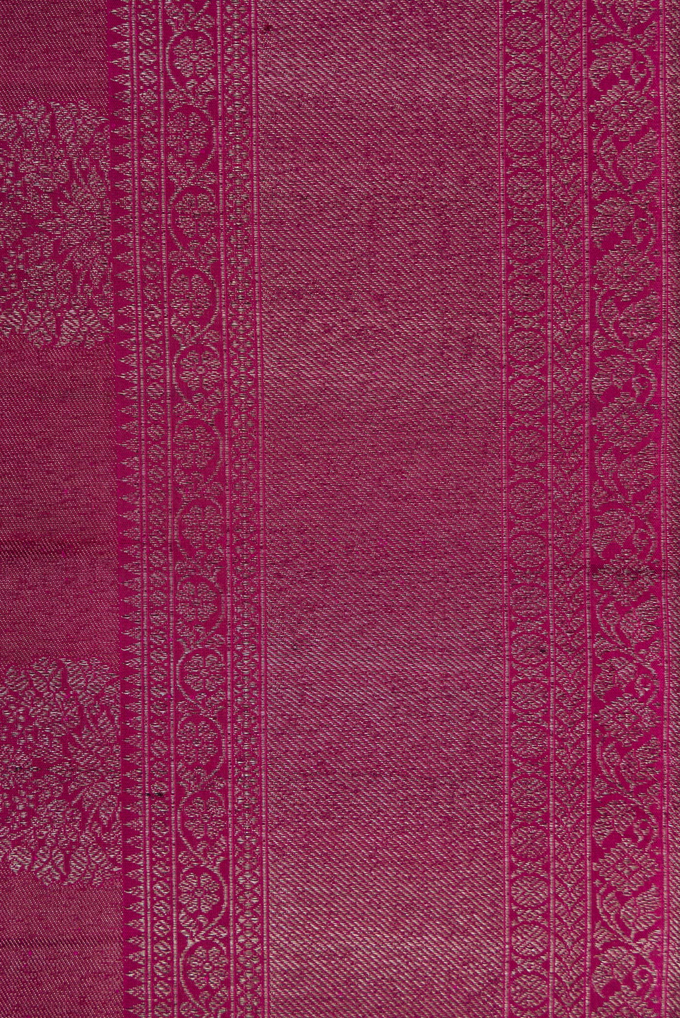 Magenta Kanjivaram Silk Saree - Image 3