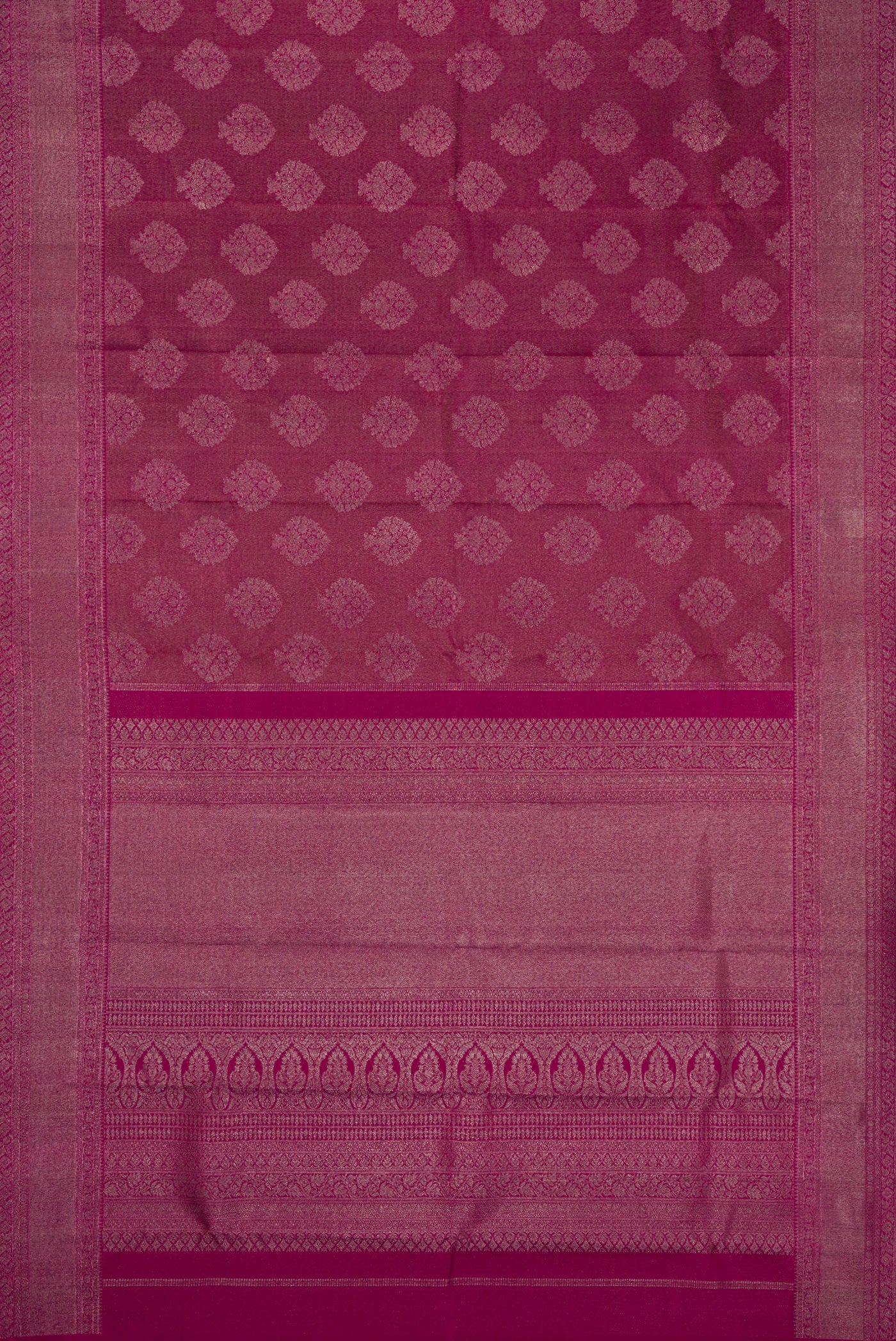 Magenta Kanjivaram Silk Saree - Image 6