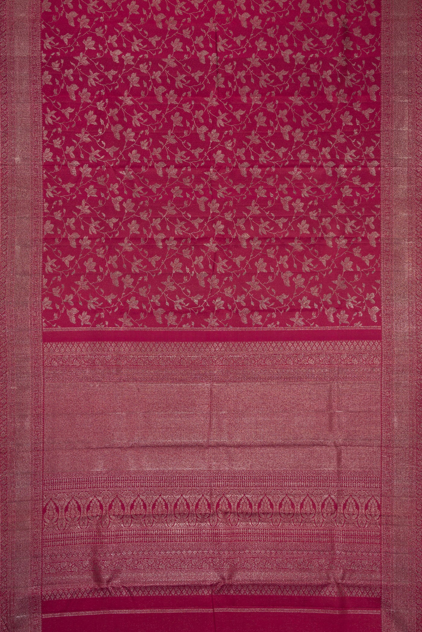 Magenta Kanjivaram Silk Saree - Image 6