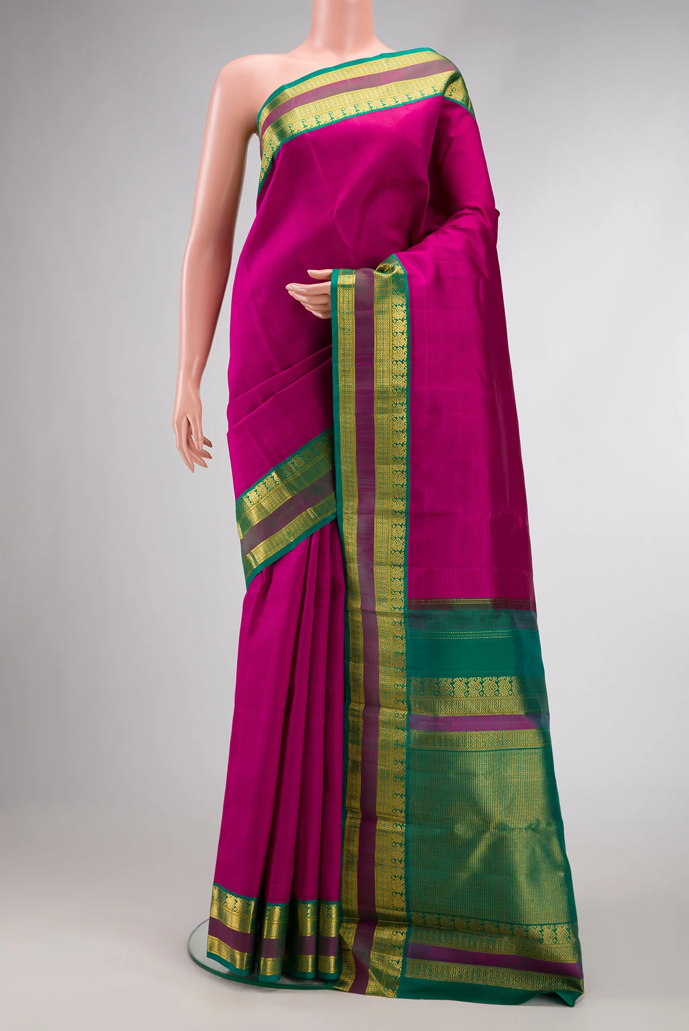 Magenta Kanjivaram Silk Saree
