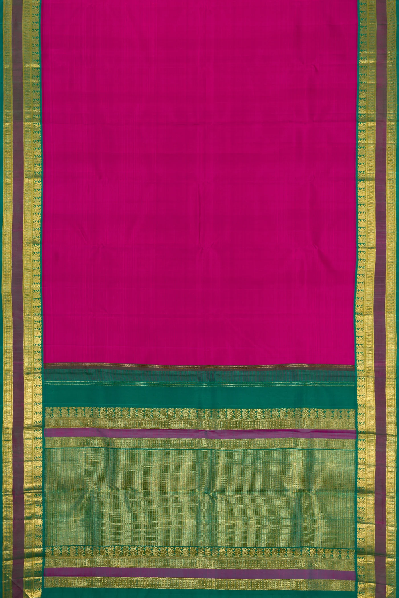 Magenta Kanjivaram Silk Saree - Image 6