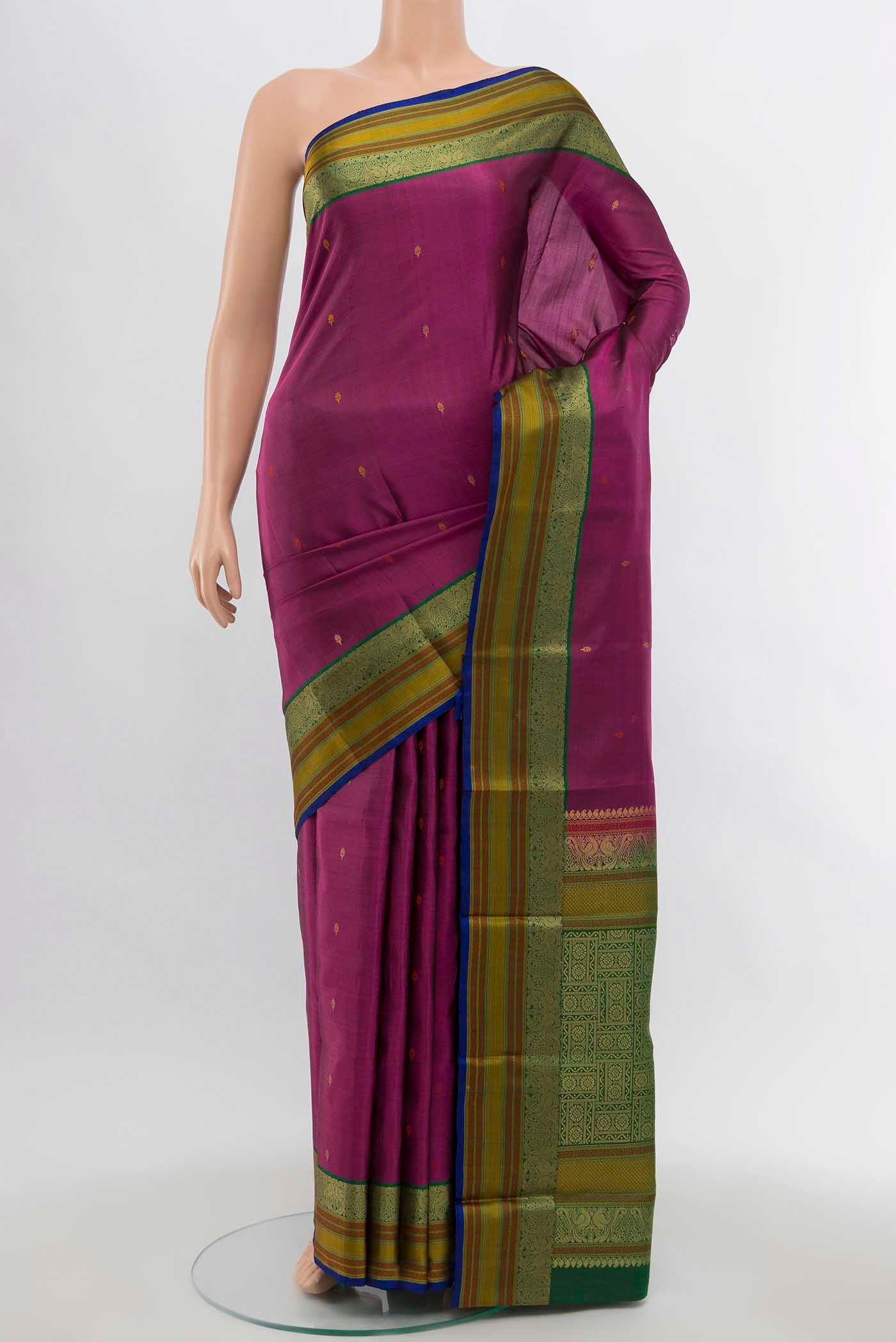 Magenta Soft Silk Saree