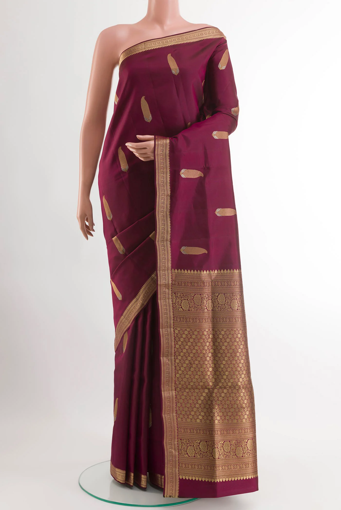 Magenta Soft Silk Saree
