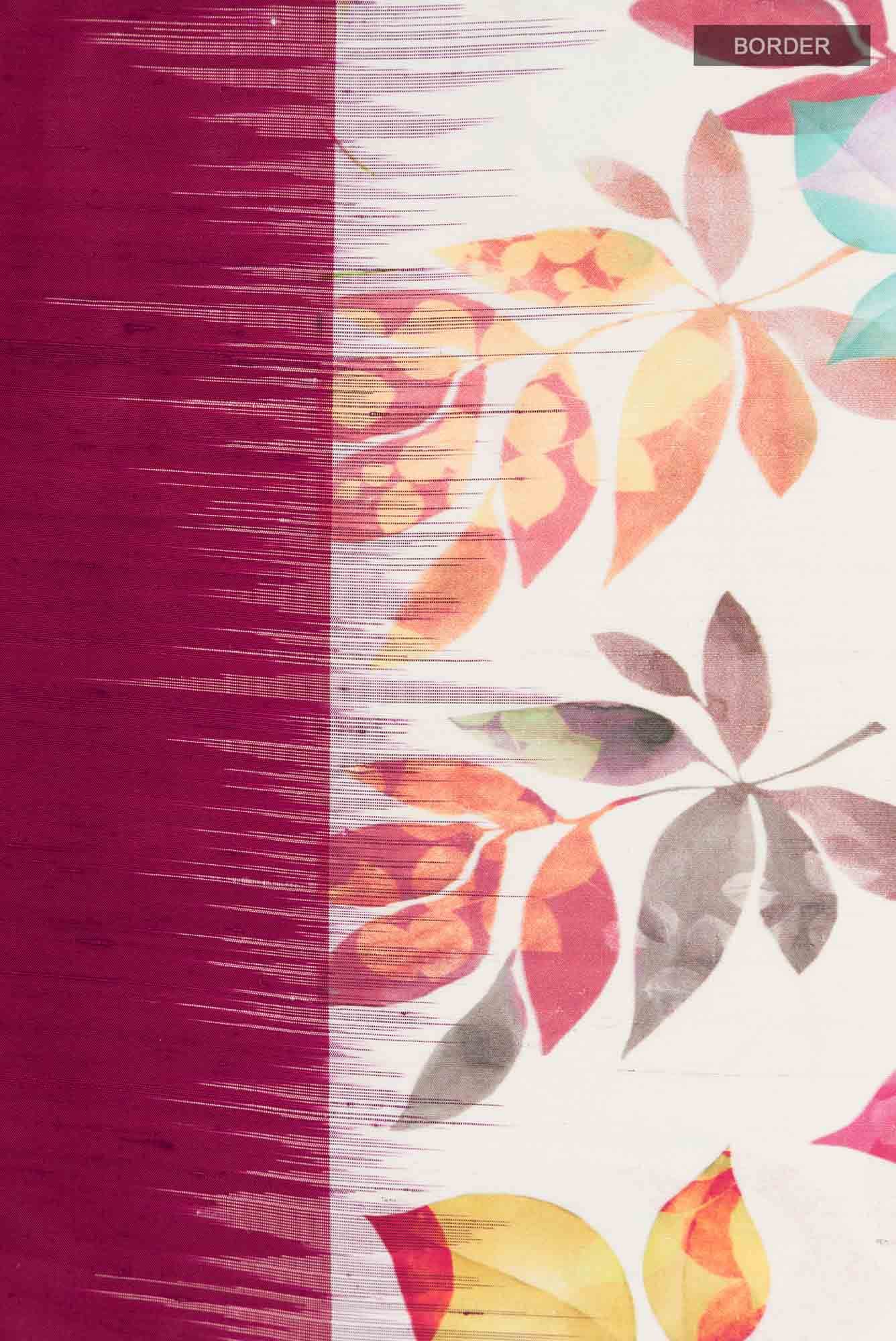 Magenta Soft Silk Saree - Image 5