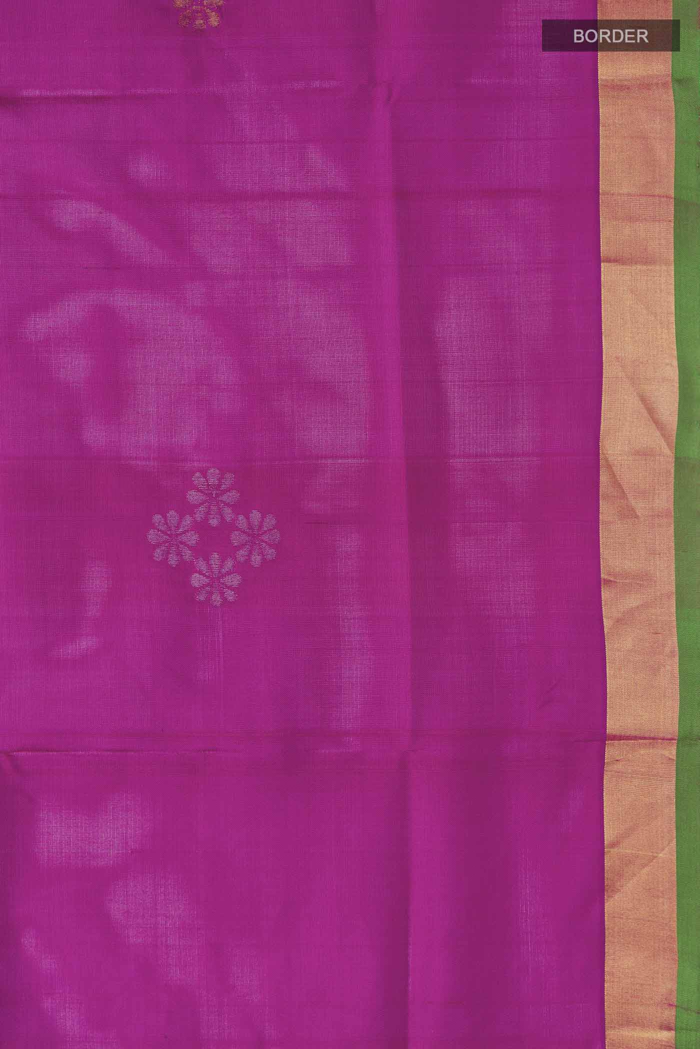Magenta Uppada Silk Saree - Image 3