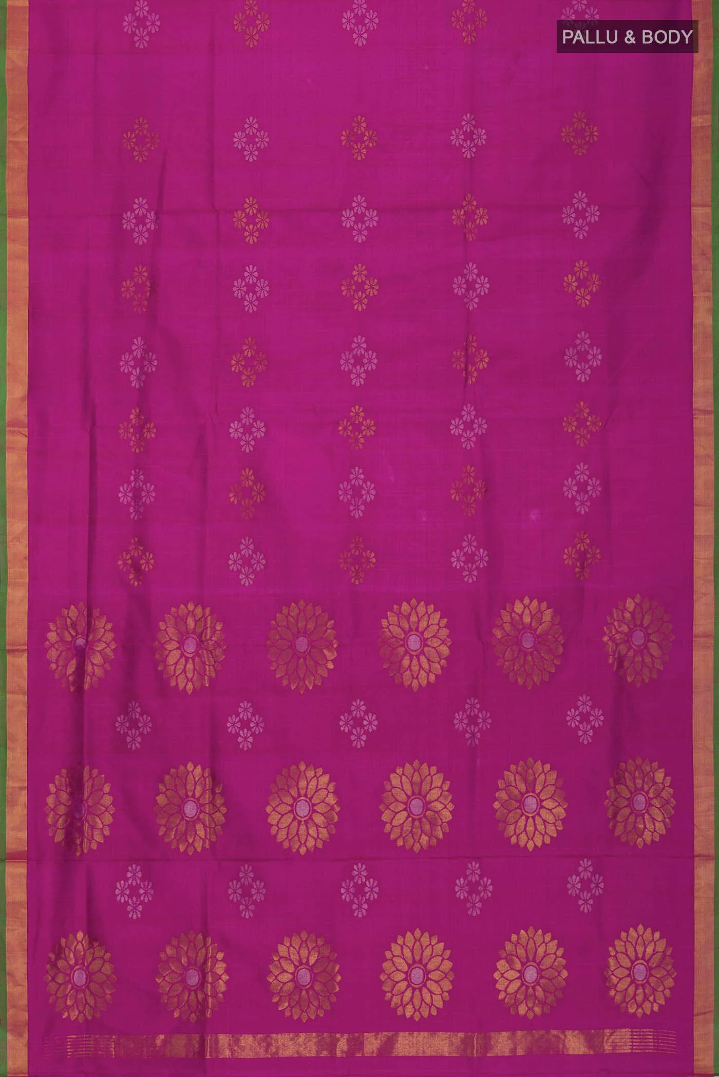 Magenta Uppada Silk Saree - Image 6