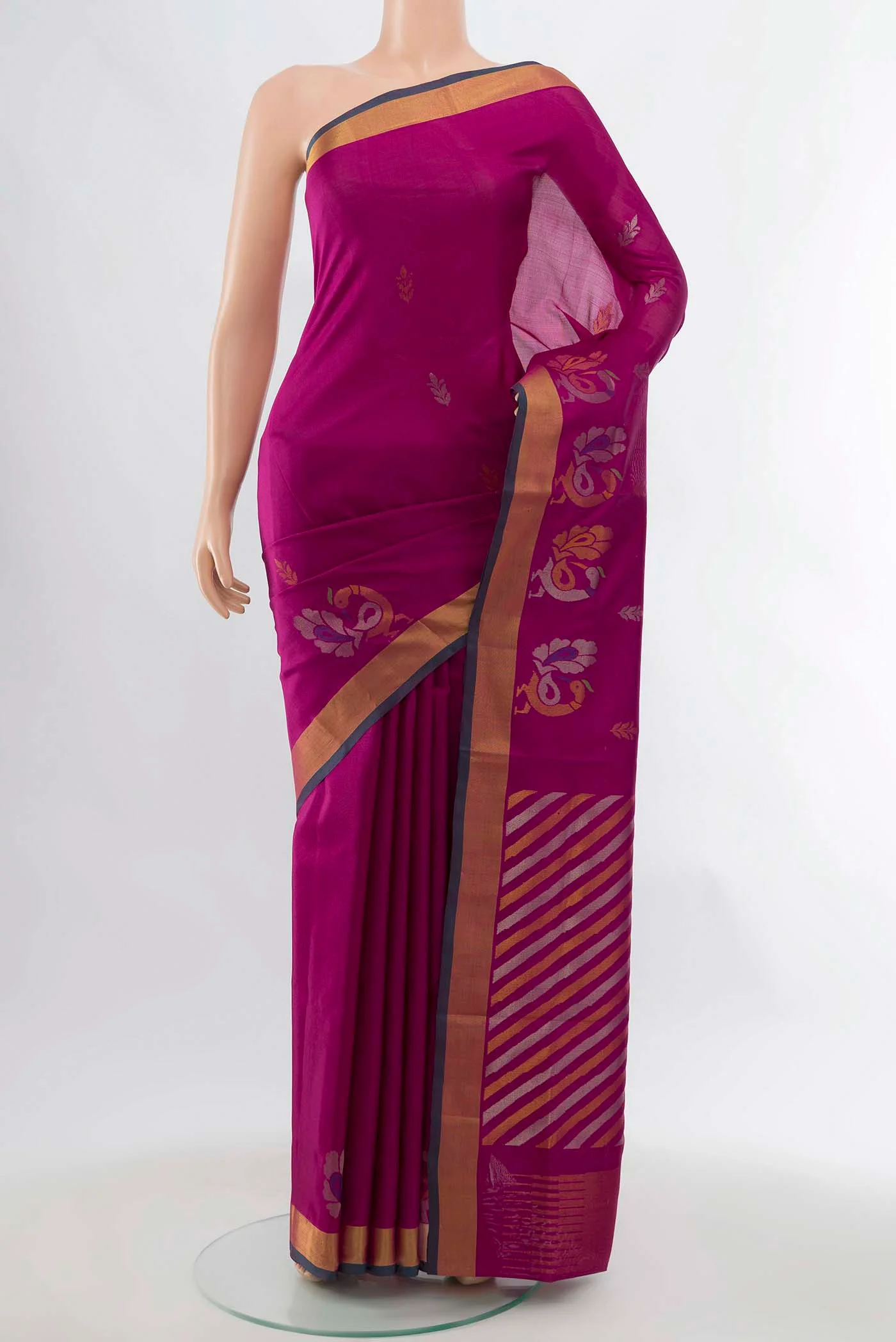 Magenta Uppada Silk Saree