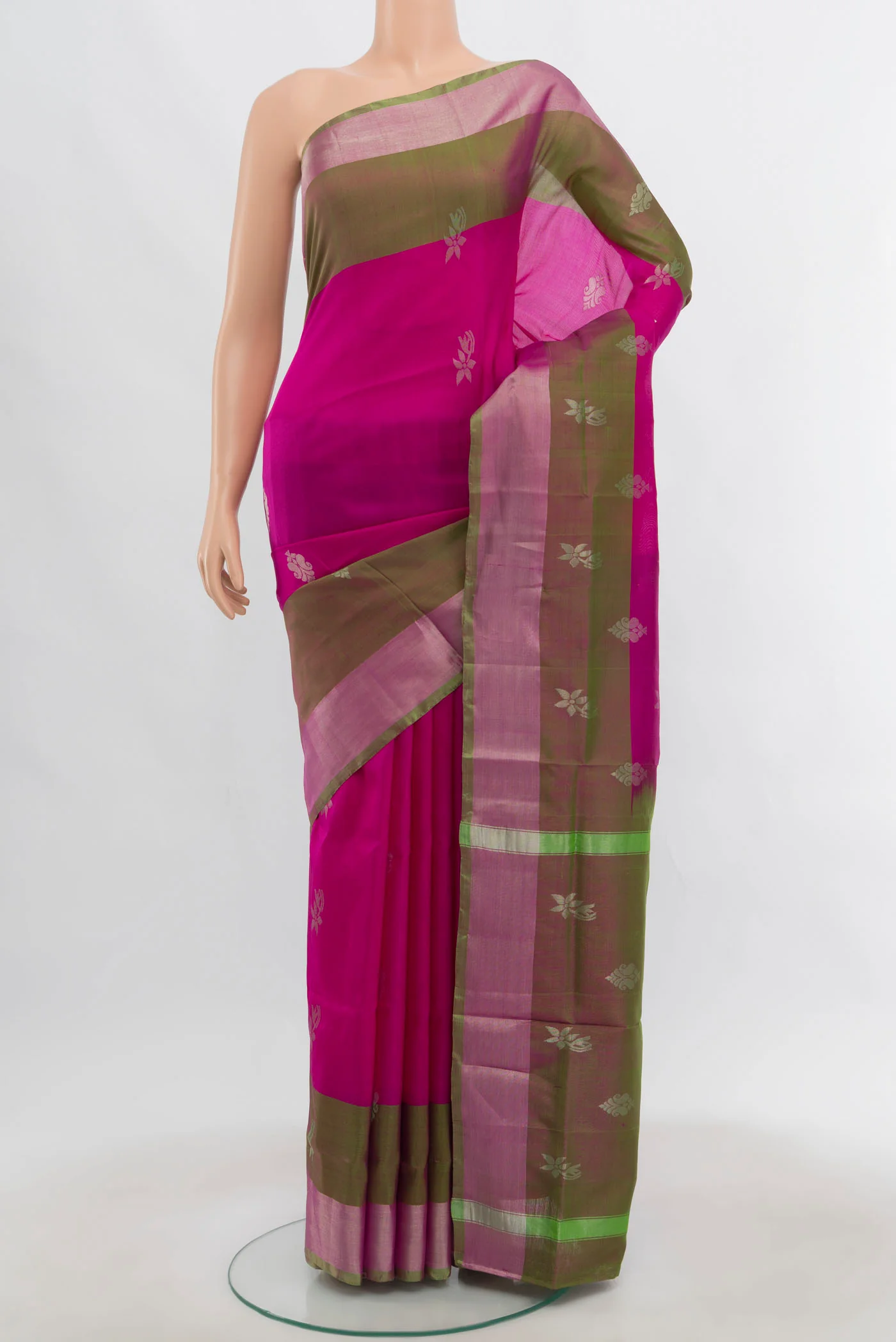 Rani Pink Uppada Silk Saree