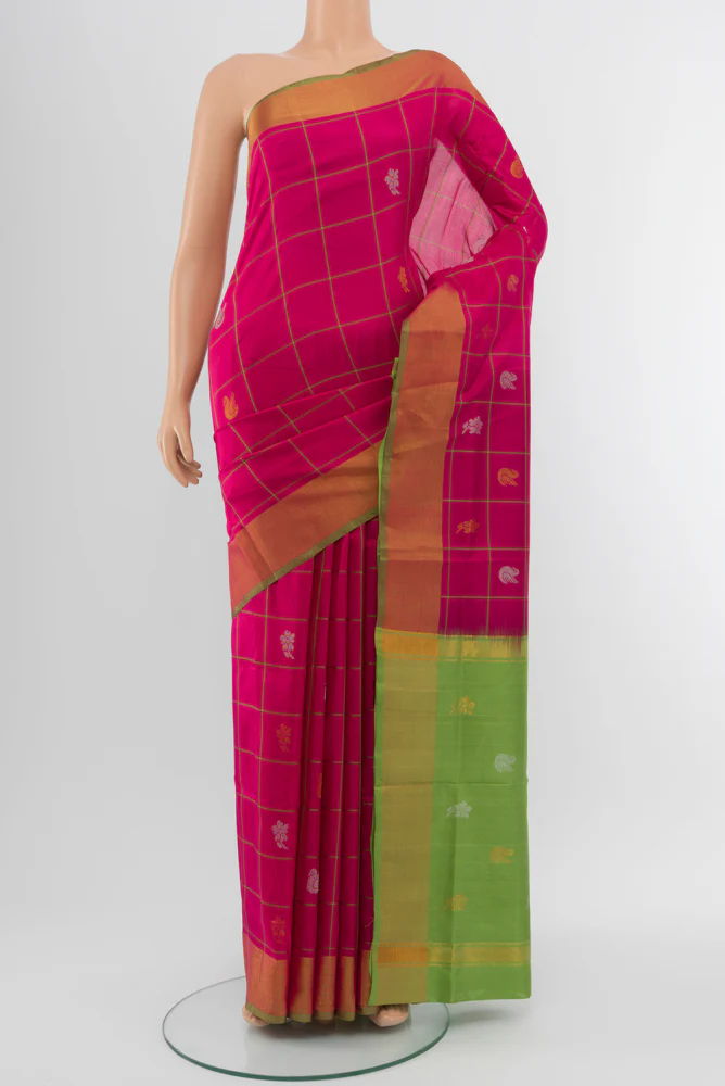 Pink Uppada Silk Saree