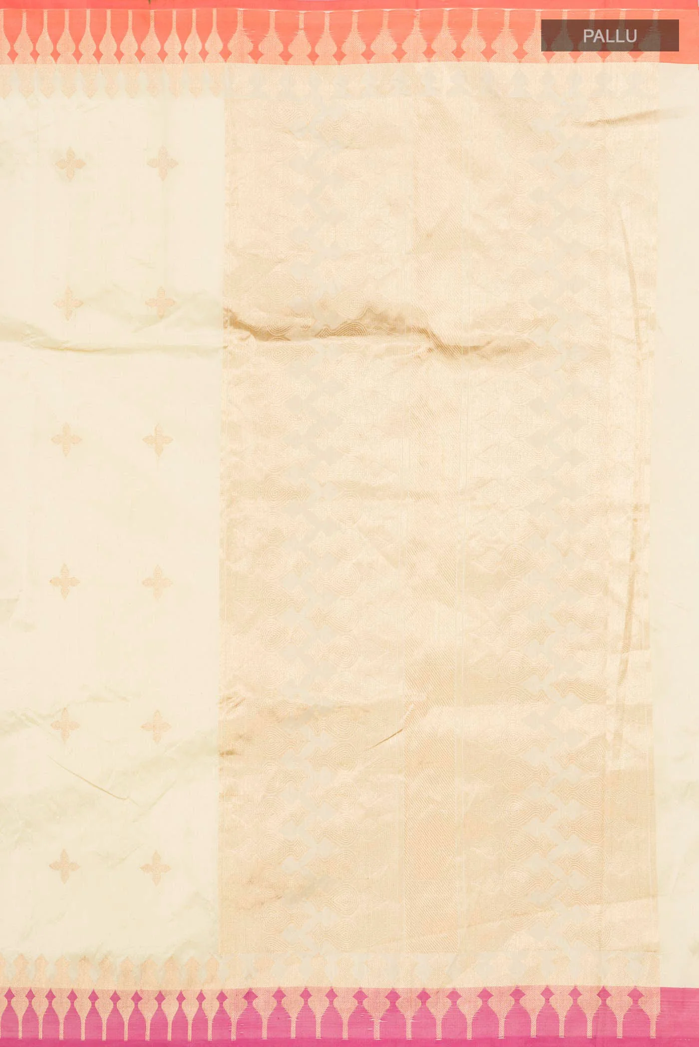 Mahima-Cream Banarasi Katan Silk Saree - Image 6